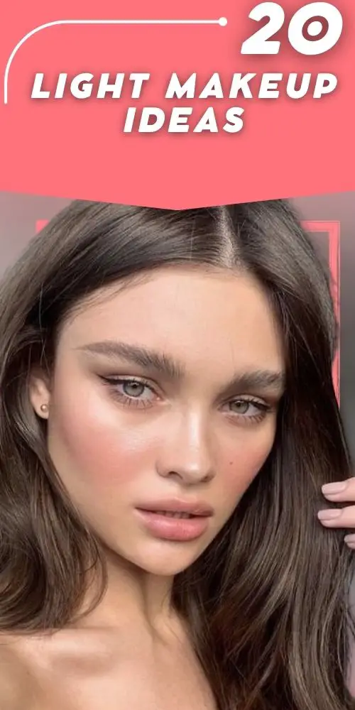Light makeup looks - nude natural make up: 20 Ideas