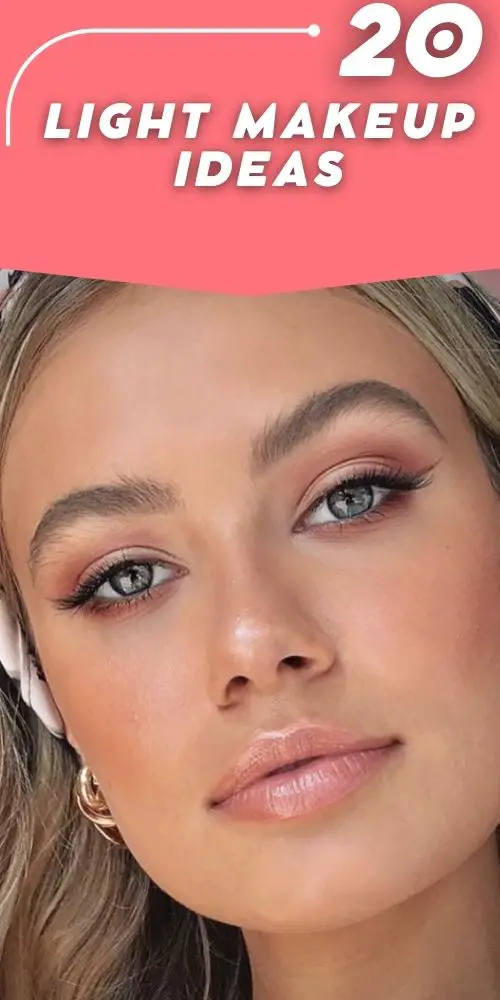 Light makeup looks - nude natural make up: 20 Ideas