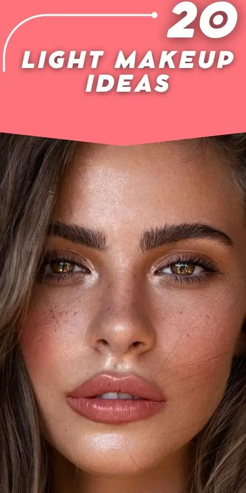 Light makeup looks - nude natural make up: 20 Ideas